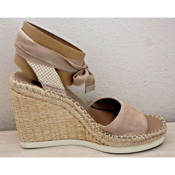 Vince Camuto Women's Sz 8.5M Truffle Taupe Bendsen Espadrille Wedge Sandals - Picture 6 of 11